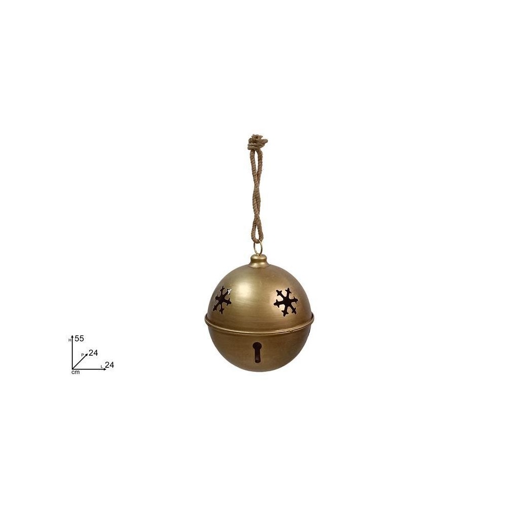 CAMPANACCIO METALLO 24CM ORO